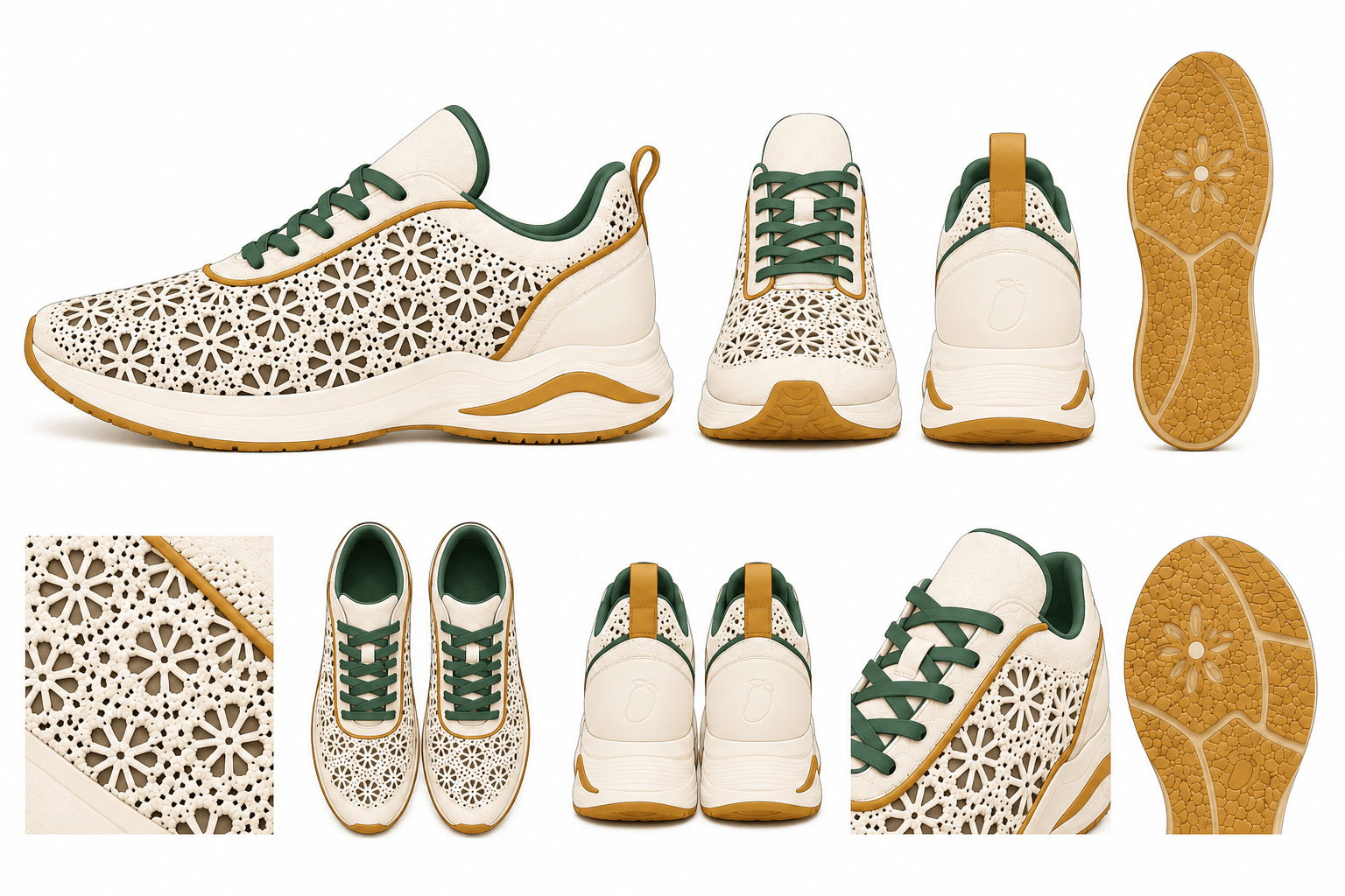 AAMRA footwear study, look 6.