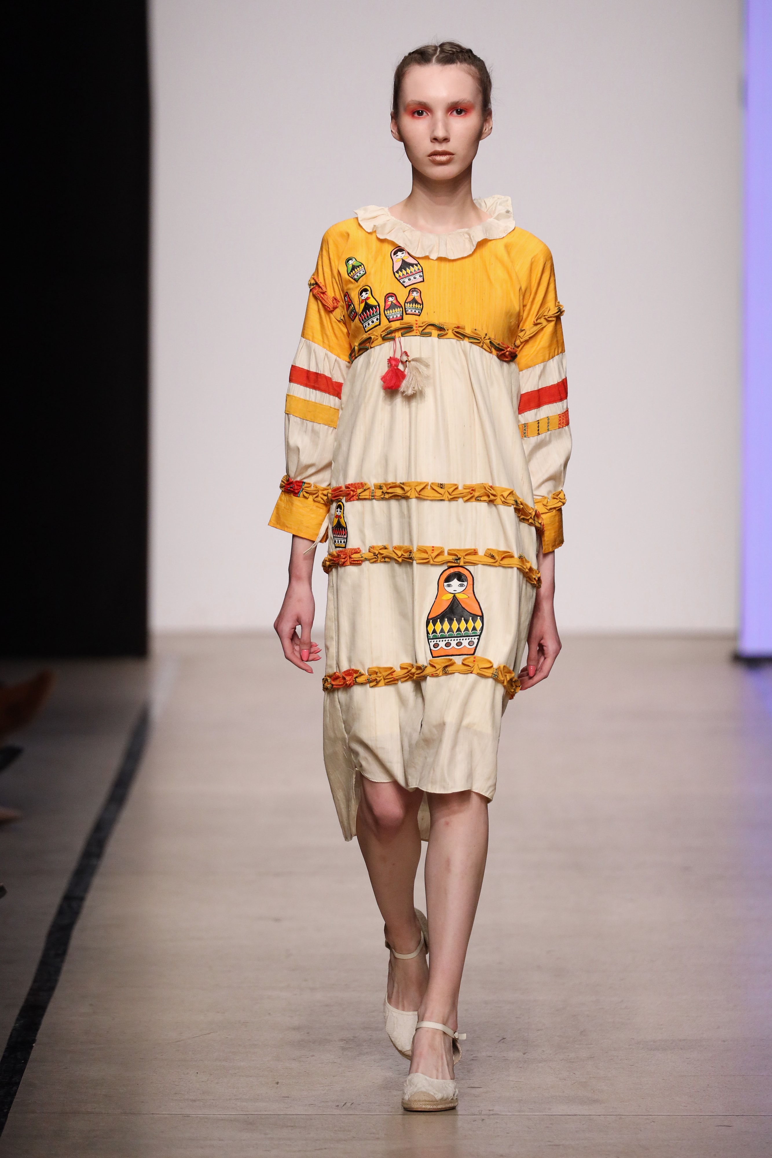 Look 5 from the MBFW Global Talents runway presentation.