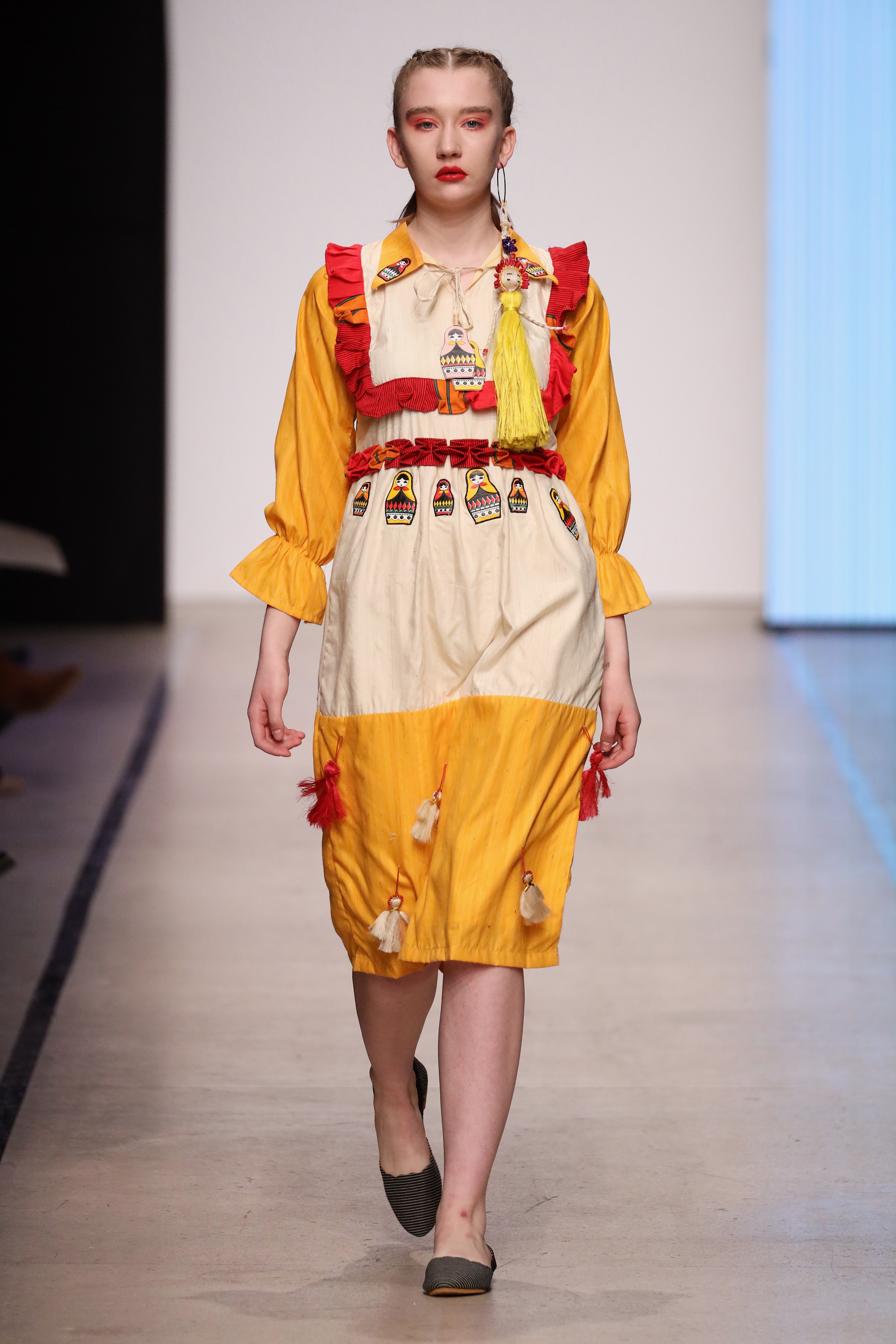 Look 8 from the MBFW Global Talents runway presentation.