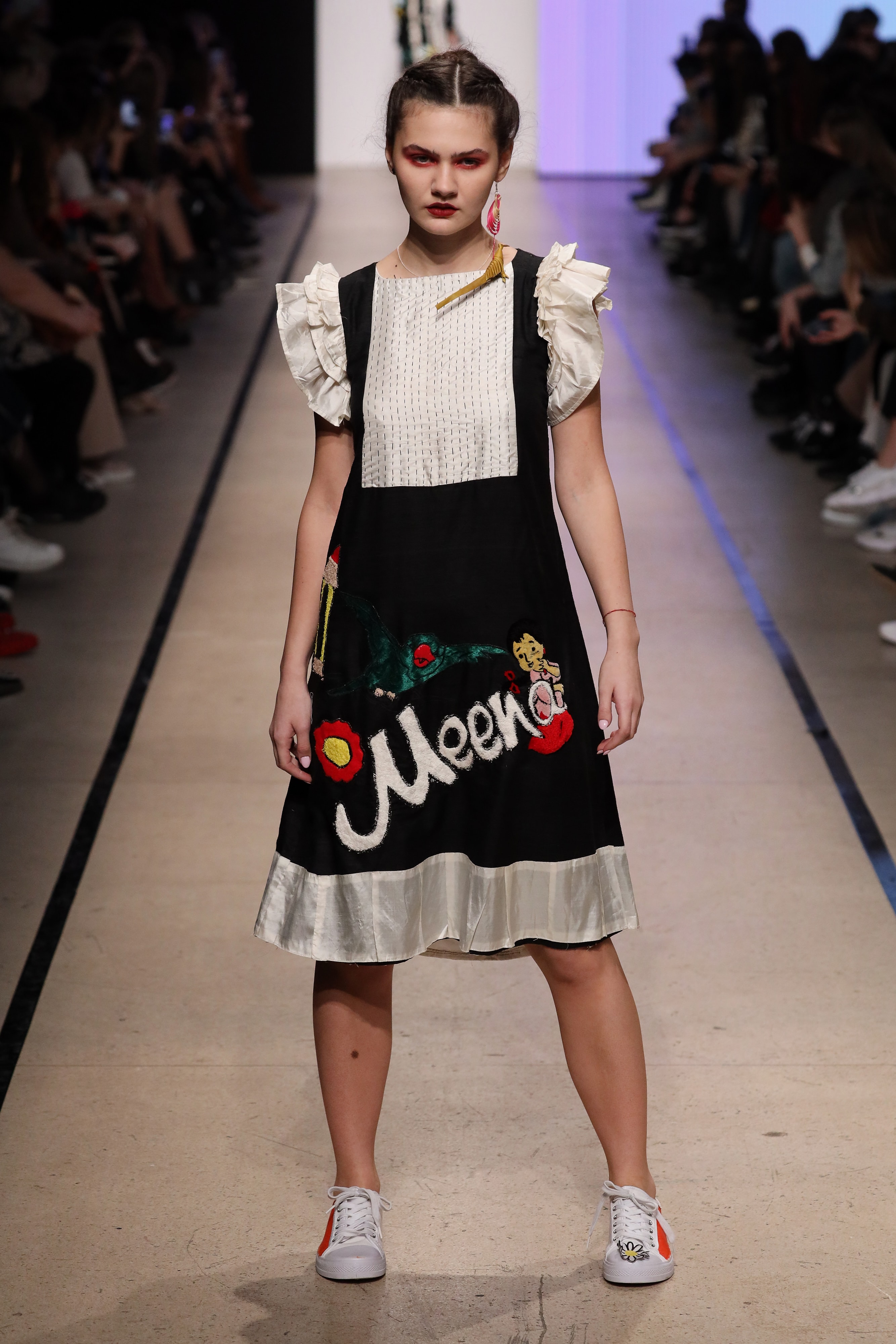 Look 9 from the MBFW Global Talents runway presentation.