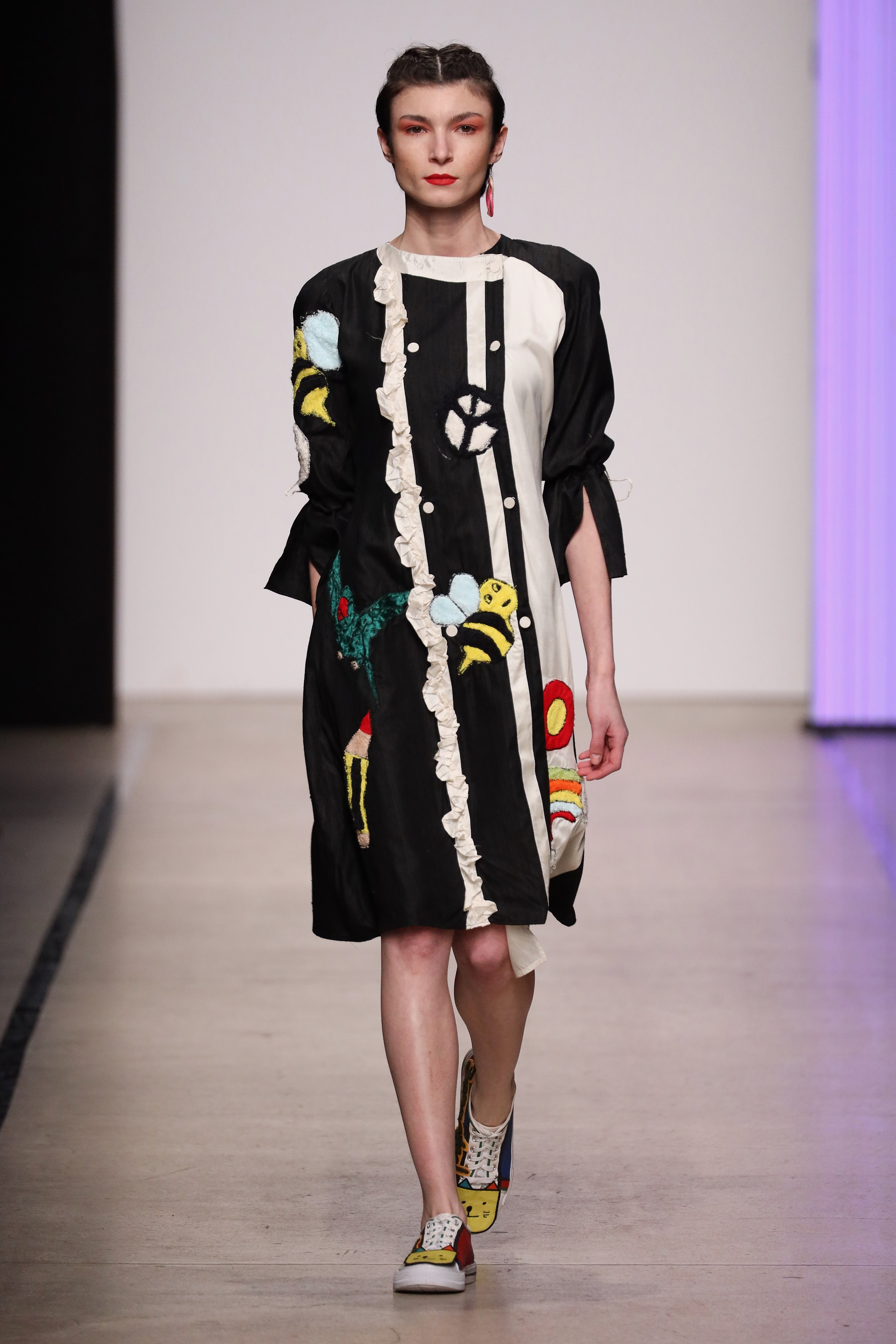 Look 10 from the MBFW Global Talents runway presentation.